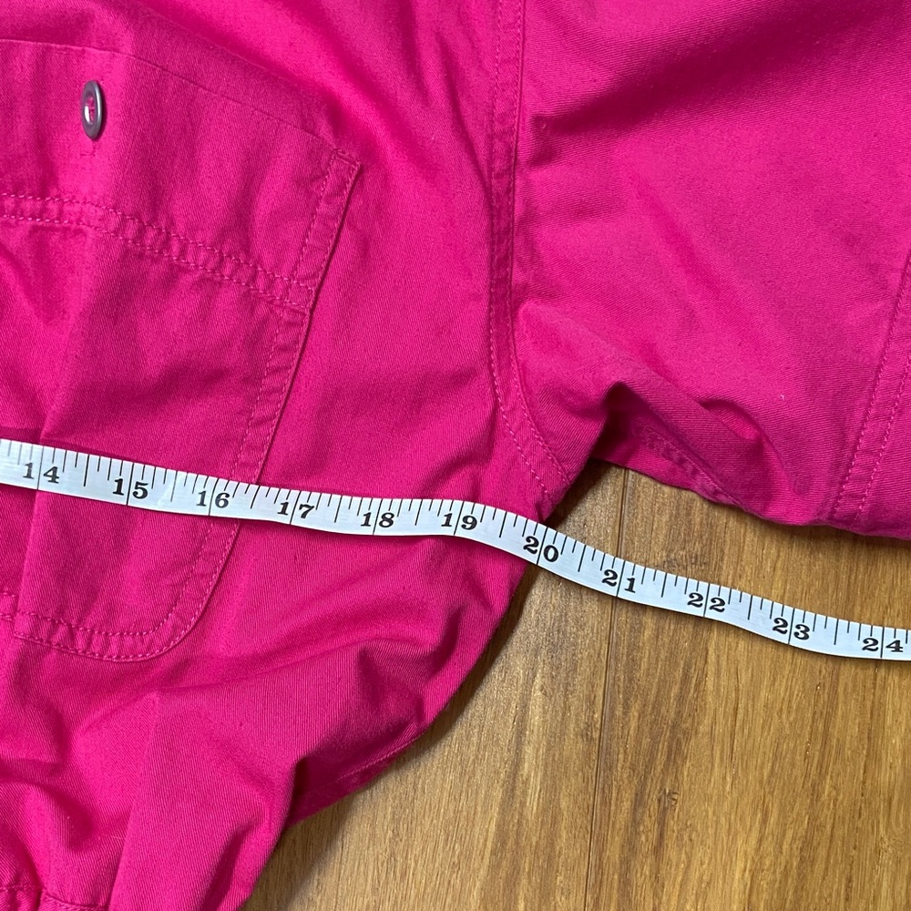 Vintage 80’s/90’s Lizwear 100% Cotton Vibrant Pink Button-Up Romper size M - Picture 6 of 6